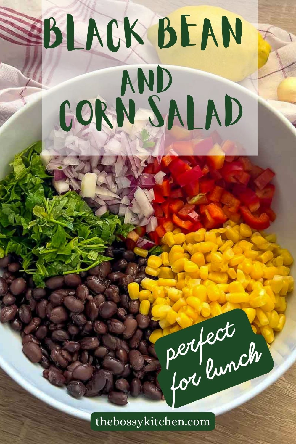 Black Bean Corn Salad Pinterest.