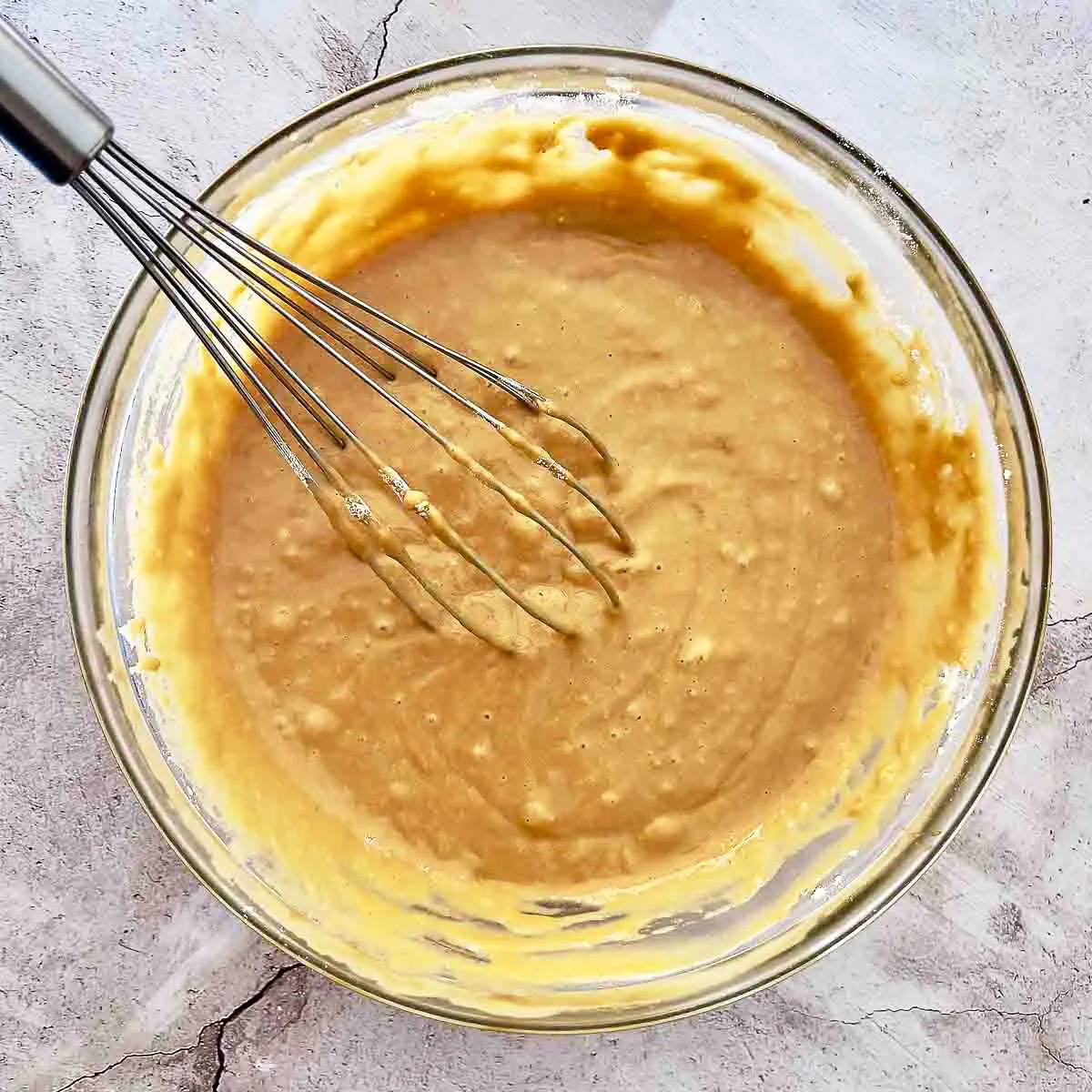 Mixed batter for coffee bread.