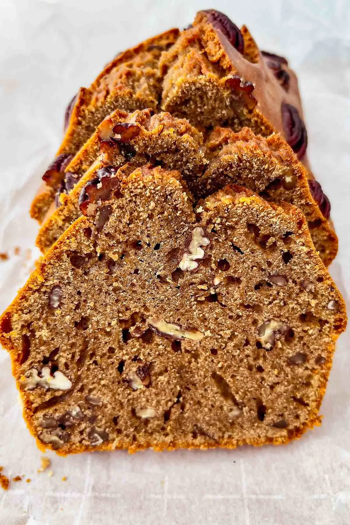 Sliced Pecan Coffee Bread.
