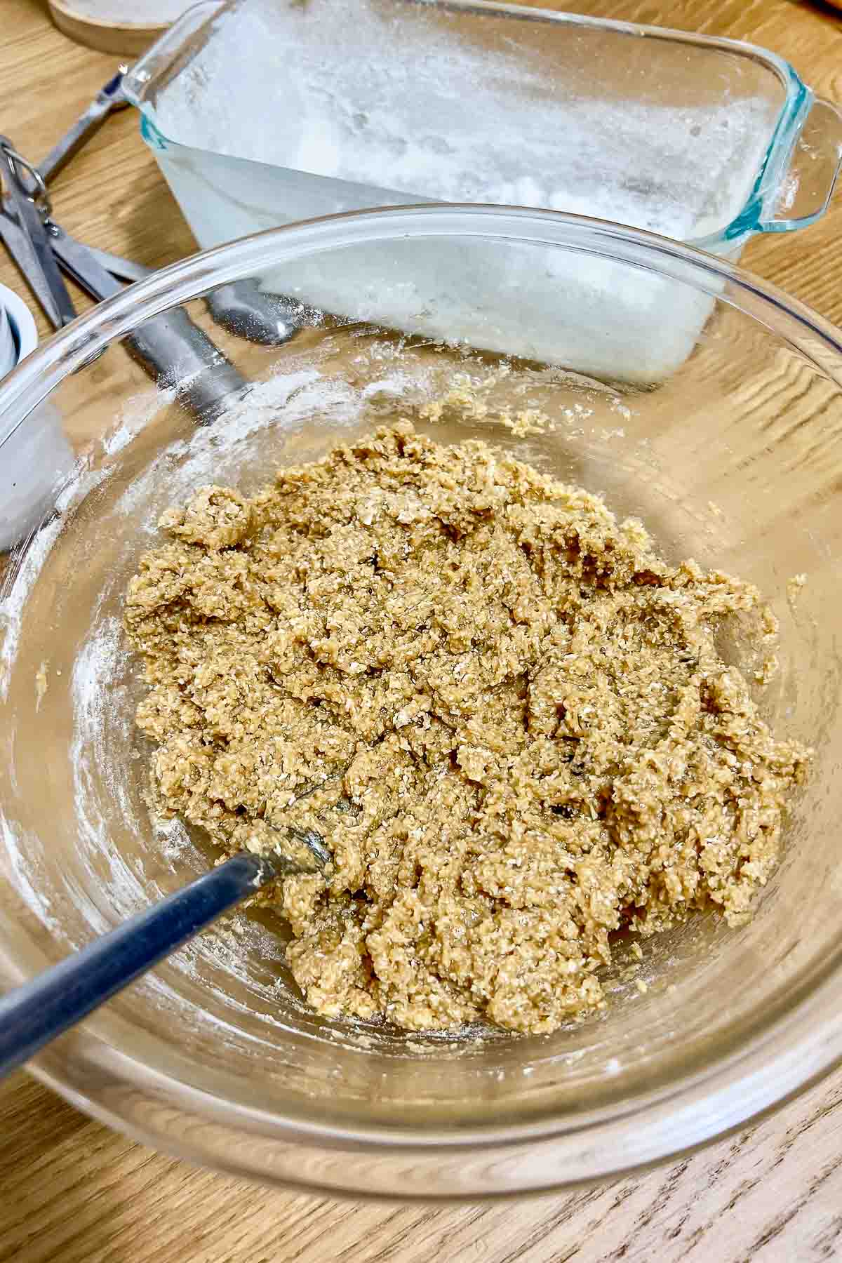 Banana coconut batter.